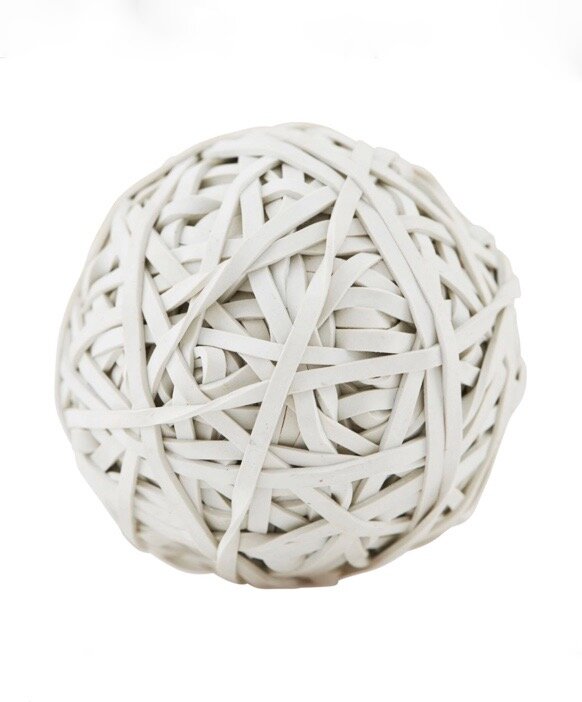 White Rubber Band Ball — Swoon